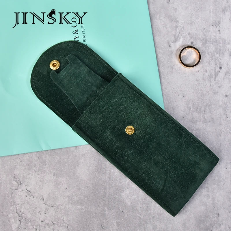 JINSKY High-end Portable Jewelry Packaging Pouch Microfiber Watch Storage Bag Luxury Wholesale Jewelry Bag