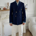 New Stock Arrival Italian Classic Men's Suit Business Formal Striped Suit for Men Double Breasted