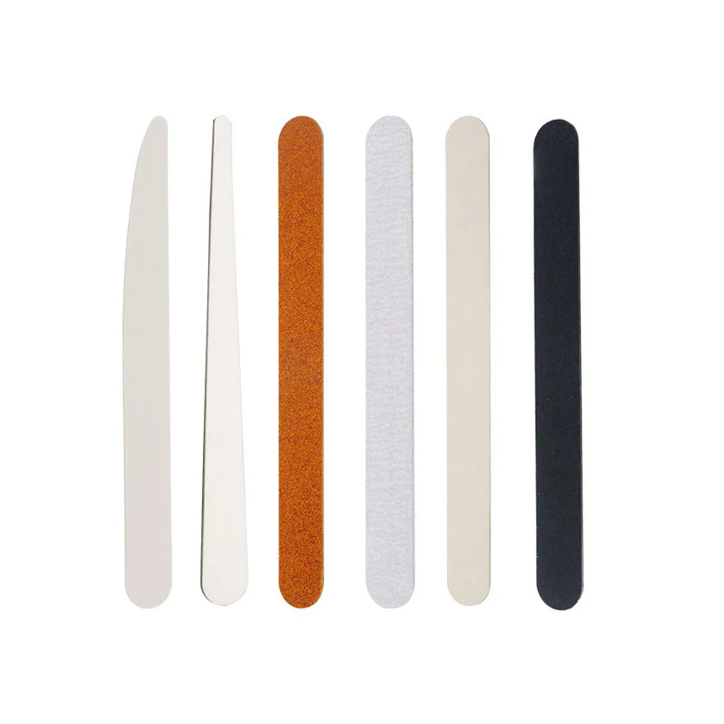 Professional Reusable Manicure Nail Filing Tools Customized LOGO Fingernail Files 100/180/240 Japanese colorful Wooden Nail File