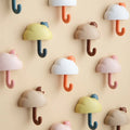 Packed Hooks Creative Adhesive Plastic Decorative Coat Hooks Cloud Shape Door Hook