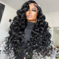 Swiss Lace Frontal Wig Double Drawn 13*4 Loose Wave Raw Virgin Brazilian Human Hair with Cuticles Aligned High Quality Product