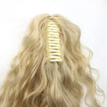 LONGFOR Ready to Ship Products Real Human Hair Extensions Hair Claw Clip in Wavy Ponytail