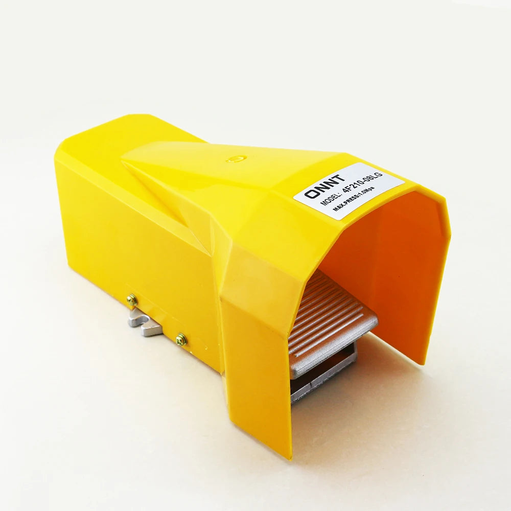 4F210-08LG Foot Pedal Valve G1/4 5/2 Way With Lock and Guard Foot Pedal Valve 4F Pneumatic Foot Pedal Control Switch