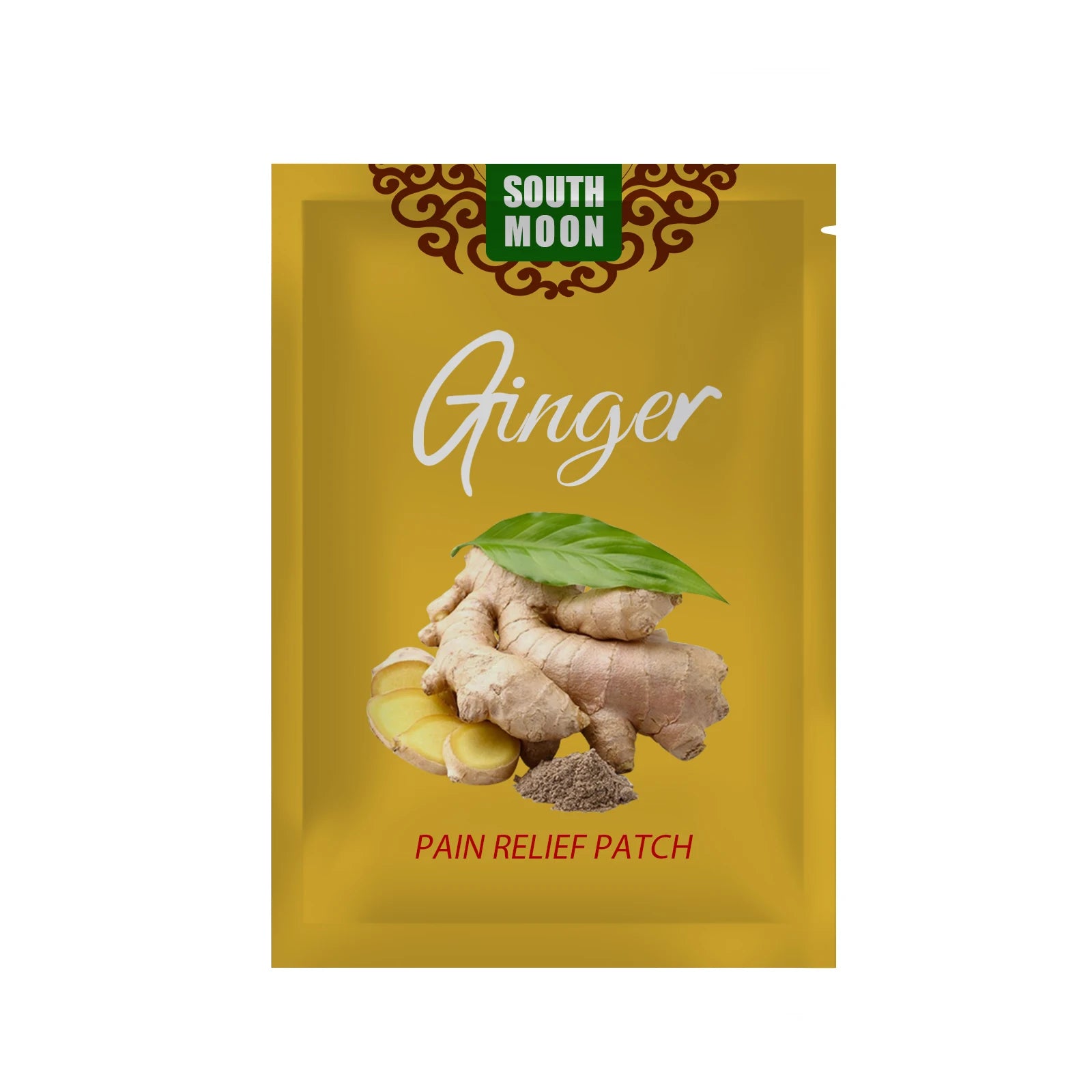 Oem South Moon Aching Hot Compress Sore Muscles Ginger Patch Paste Joint Pain Cleansing Lymphatic Body Care Patches Pad