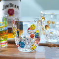 Factory Whole Sale Hand Painted Modern Bohemian Crystal Crafted Decorative 10 Oz DOF Glasses Set of 6