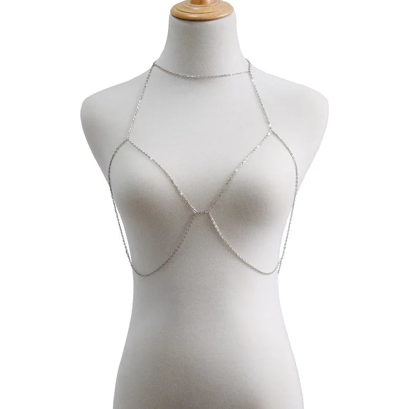 Fashionable and Personalized Accessories Minimalist Street Style Apparel Geometric Plain Chains Sexy Body Chains