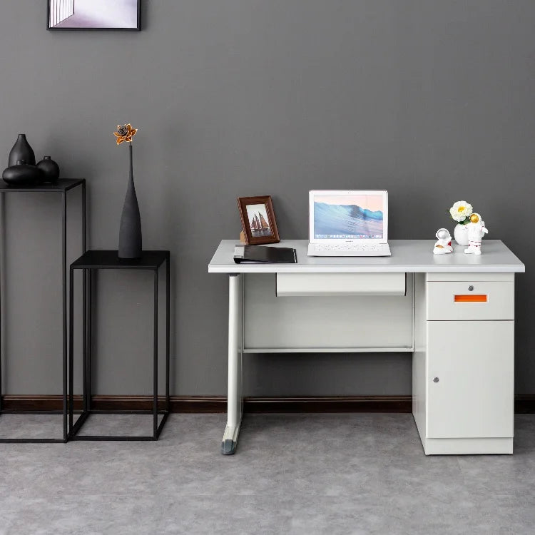 Metal Doctor Office Desk Modern Office Manager Desk 2 Drawer 1 Door Office Desks Models