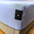 5% Silver Grounding Flat Sheets Queen Size 400TC Organic Cotton Hypoallergenic & Easy to Clean for Sensitive Skin