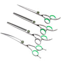 AR-D20 Japan 440c Professional Pet Grooming Scissors Tool 7inch and 7.5inch Available Straight Curve Thinner Chunker 4pcs Kit