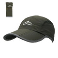 Wholesale Foldable Summer Nylon Quick-Dry Sport Man Hats 5 Panel Camper Hat Custom Cycling Hat with Reflective