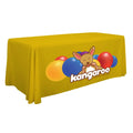 Trade Show Table Cloth Rectangular Banquet Logo Polyester Trade Unfitted Outdoor Birthday Booth 6Ft 8Ft Wedding Events Cover