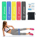 Elastic Fabric Yoga Gym Resistance Bands Custom Logo Wholesale Hip Booty Leg Exercise Bands Set for Body Building Workout Home