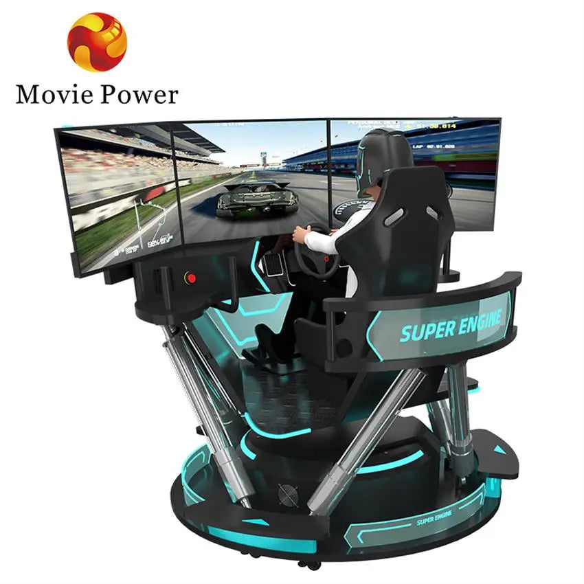 Vr 3 Screen Car Racing Virtual Reality Simulator