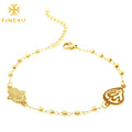 Wholesale Ramadan Rosary Stainless Steel Hamsa Hand Pendant Islamic Jewelry Muslim Allah Bracelet