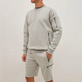 High Quality Cotton Heavyweight Blank Oversized Utility Cargo Hoodie Custom Ribbed Trims Mens Pullover Sweatshirts With Pockets