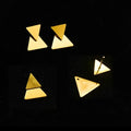 Exchangeable Minimalist Dainty Stainless Steel Funny Triangle Stub Earrings for Women