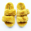 Mink Fur Sandals Slippers Ladies Women Faux Mink Fur Slipper Cute Luxury Platform Slides for Women