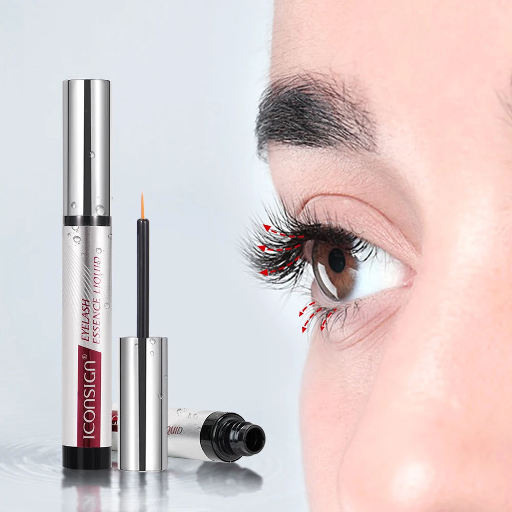 Custom Eye Lash Growing Treatments Vegan Liquid Eyelash Growth Serum 100% Organic Private Label Serum and Eyebrow Enhancer