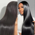 250 Density Straight Natural Human Hair Wig Cheaper 4x4 Transparent Lace 100% Raw Vietnamese Hair Closure Wigs for Women