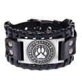In Stock Celtic Pagan Jewelry Talisman Nordic Viking Bracelet Wolf Paw with Fenrir Amulet
