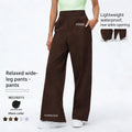 Xsunwing Wide Leg Pants Yoga Flare Trousers Dance High Waist Casual Sweatpants Women Workout Clothing Slit Bottoms Pants WD26015