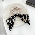 Wholesale Wholesale Hot Selling Satin Hair Accessories Scrunchies With Pearls Big Bow Scrunchies