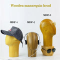 Wholesale Wood Display Racks Stand Wood Head Wooden Mannequin Head  for Hat Scarf for Earphone Display