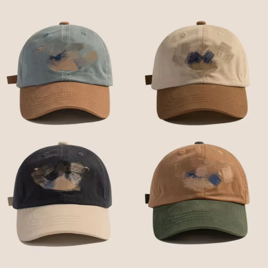 Custom Embroidery Logo 6 Panel Hat Two Tone Mix Color Parent-child Hat