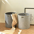 Washable Large Capacity Felt Storage Basket Laundry Basket Bedroom Living Room Household Storage Basket