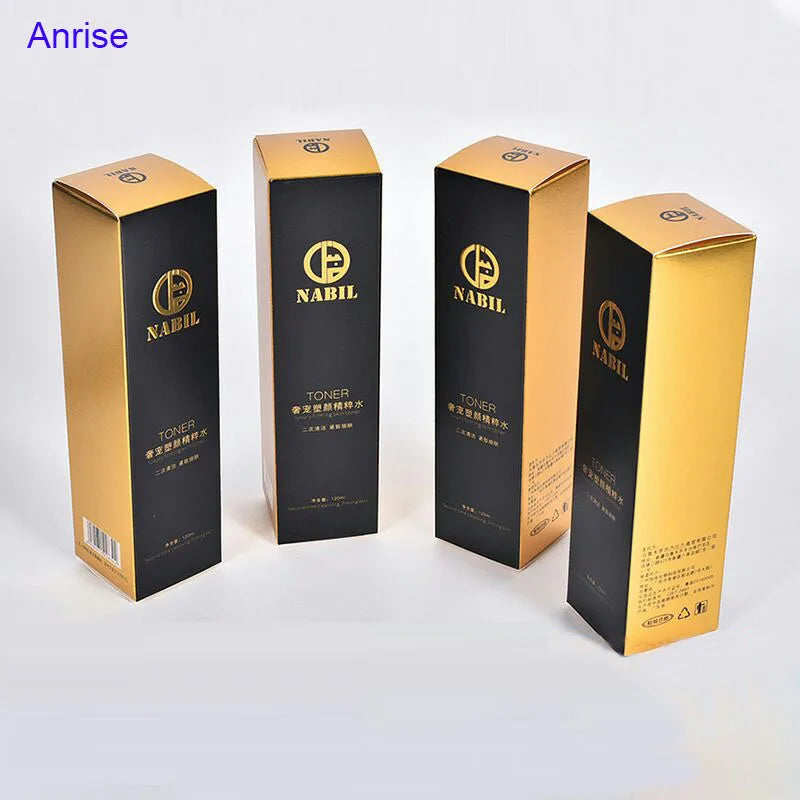 Small Size Printed Lipgross Tube Printed Gold Silver Paper Box Roll on Perfume Bottle Packaging Boxes With Gold Foil Stamping