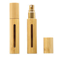 Mini 10ml Bamboo Flat Jar with Spray Mist Cap for Skin Care Cream Facial Cleanser Mascara Eye Drops Wig Use in Stock