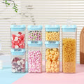 Factory Direct BPA Free Airtight Plastic Food Storage Container Set Pet Paw Lid Candy Pasta Pantry Organizer OEM ODM