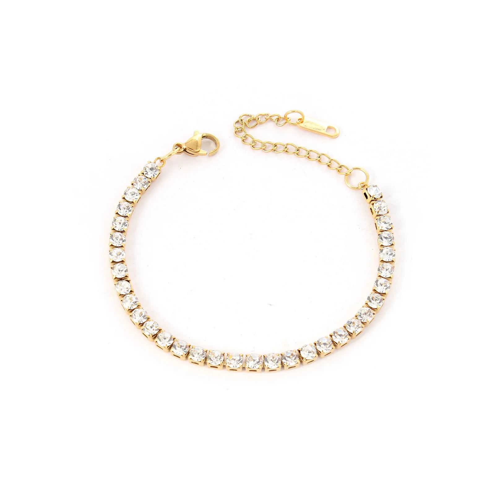 2023 Stainless Steel Diamond Bracelet Men and Women's Full Diamond Zircon Jewelry Fashion Charm Bracelets
