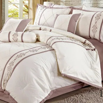 OEKO BSCI ISO Eco-Friendly Luxury Queen-Size Wedding Comforter Set Microfiber Polyester All-Season Lace Bedding Home Use Duvet