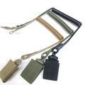 Tactical Waist Chain Waist Seal Plastic Spring Rope Outdoor Multi-function Key Mountaineering Buckle