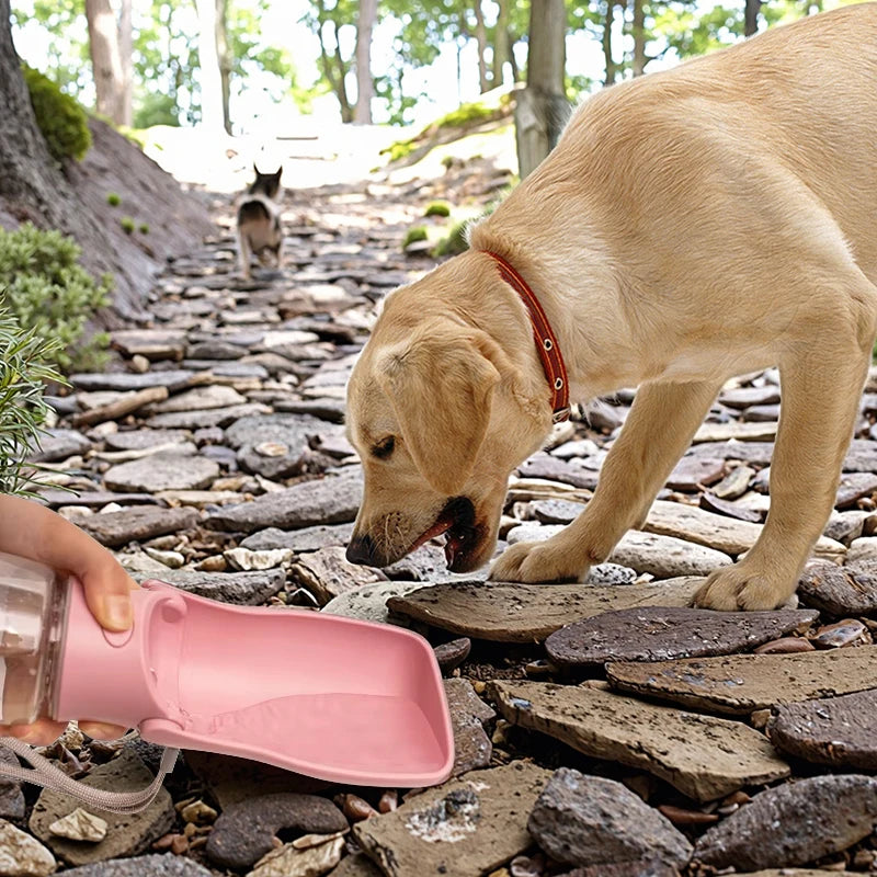 Wholesale Custom Eco-friendly ABS Portable Foldable Dog Water Bottle Silicone Automatic Water for Outdoor Travel Pet Owners