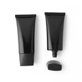 60ml/60g Black Flat Soft Tube Empty Foundation Squeeze Lotion Cream Light-proof Eco-friendly Bottle Skin Care Lipstick Cosmetic