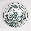Green Charger Dinner Bread Plate Wholesale Ceramic Dinner Plate Set 4 Pcs Dinner Plates Luxury Dinnerware