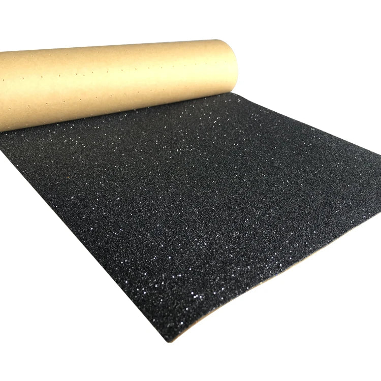 Silver Glitter Color Perforated Skateboard Griptape in OS780 Quality for Custom OEM Scooter Longboard Grip Tape