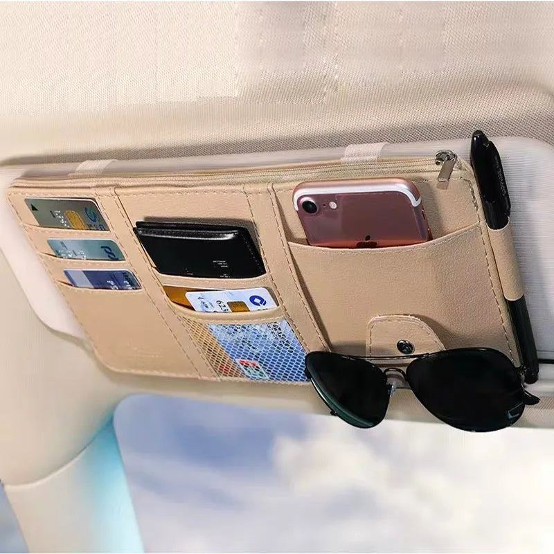 Auto Interior Accessories Storage Pocket Pouch Car Truck Decorative Car Visor Organizer 2026