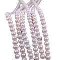 60pcs Natural Loose White Fresh Water 7mm Pearl Beads for Bracelet Necklace Jewelry Making