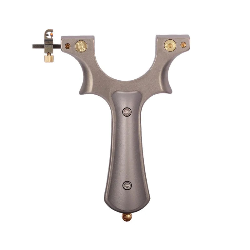CNC Wire Cutting TC21 Free Fast Compression Titanium Alloy Slingshot Flat Leather Outdoor Shooting Shooting Hunting