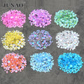 JUNAO Wholesale SS6 SS8 SS10 SS12 SS16 SS20 Mix Size Loose Round Flatback Crystal Stone Mermaid Rhinestones for Dress