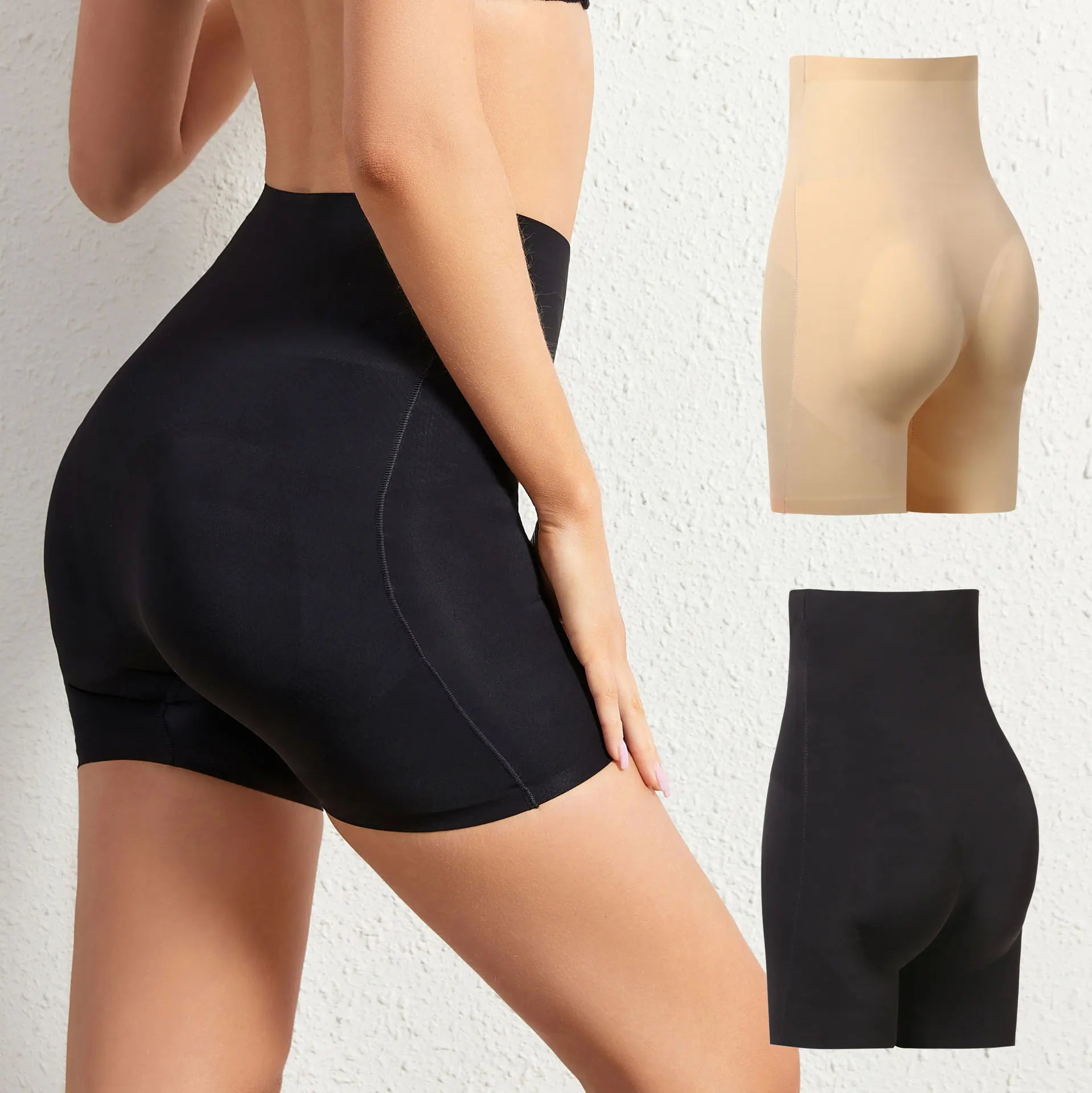 High Waist Padded Seamless Tummy Control Buttocks Enhancer Shaper Pants Hip Pad Panties Push up Lingerie Shapewear Shorts