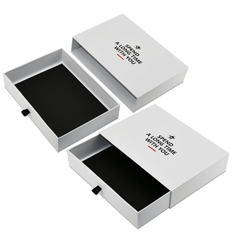 Custom Logo Magnetic Gift Photo Frame Rigid Cardboard Drawer Packaging Boxes Matt Lamination UV Coating Embossing Eco-Friendly
