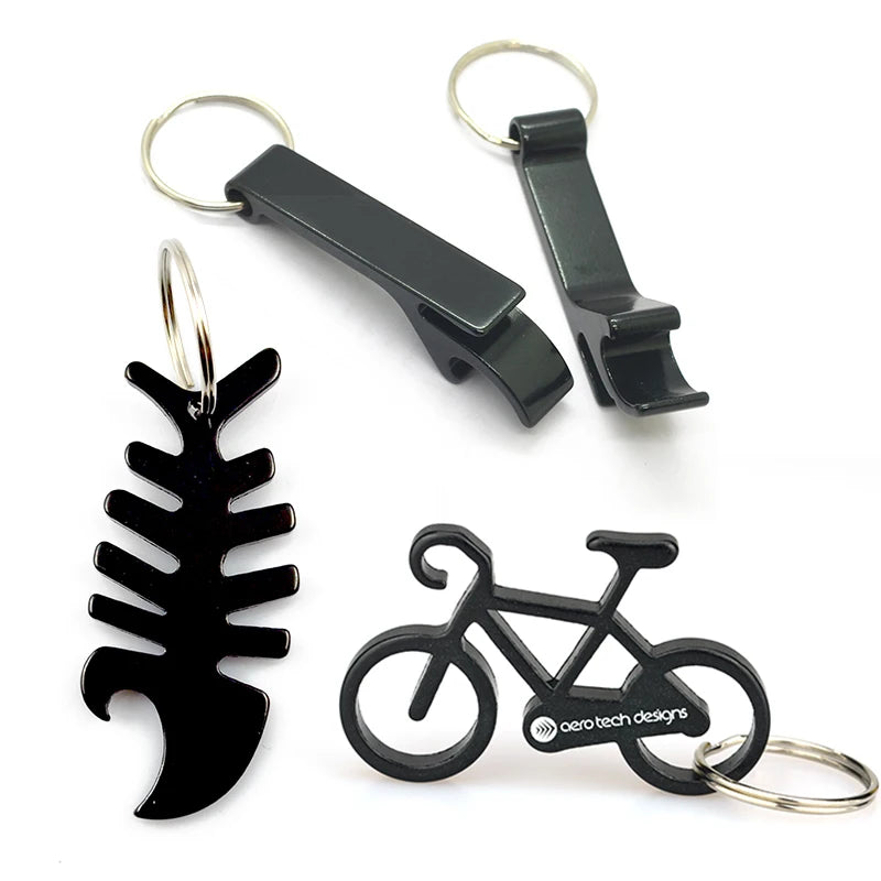 China Artigifts Factory Metal Aluminum Beer Bottle Opener Keychain Custom Engraving Waterproof Eco-Friendly Promotional Gift