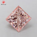 Redleaf Fancy Pink Color Lab Grown Diamond 1CT Square Princess Cut HPHT Lab Created Diamond With IGI Certificate for Jewelry