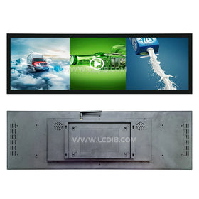 19.5/24/28.6/36.2/48.8inch Wall Mounted Strip Display Android Advertising Screen Stretched bar Wide Lcd Screen