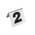 7*7cm Double Sign Table Number Holders Metal Display Stand for Restaurant Menu Cards MegaBDM
