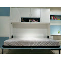 Saving Space Wall Bed Mechanism Manual Horizontal Hide Fold Wall Bed Frame With Table Desk Leg